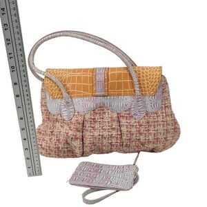 Sharif Studio Women’s Multicolor Shoulder Bag Purse Colorblock Handbag